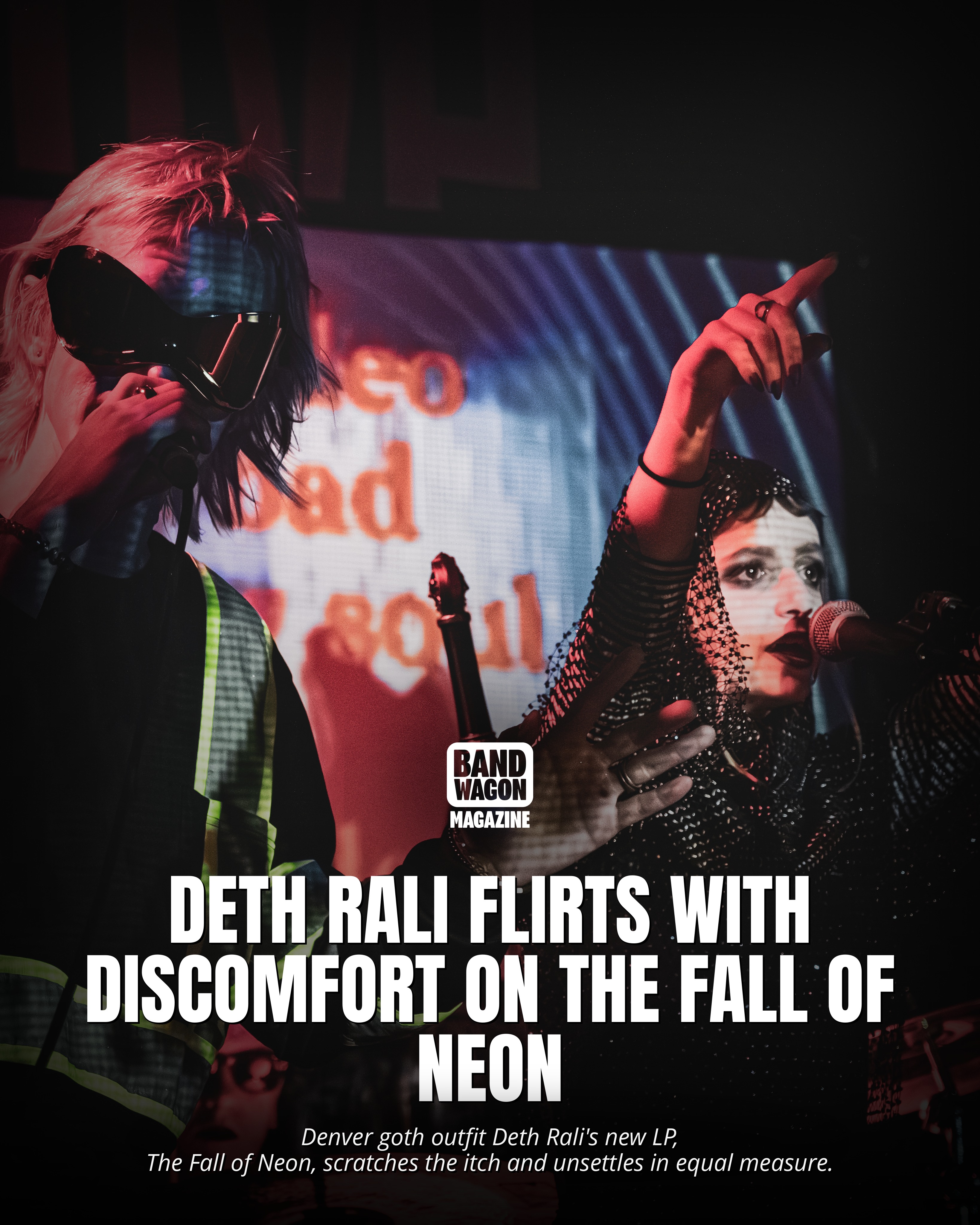 Deth Rali The Fall of Neon Instagram graphic